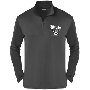 Oasis 1/4-Zip Pullover - White/Red