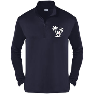 Oasis 1/4-Zip Pullover - White/Red