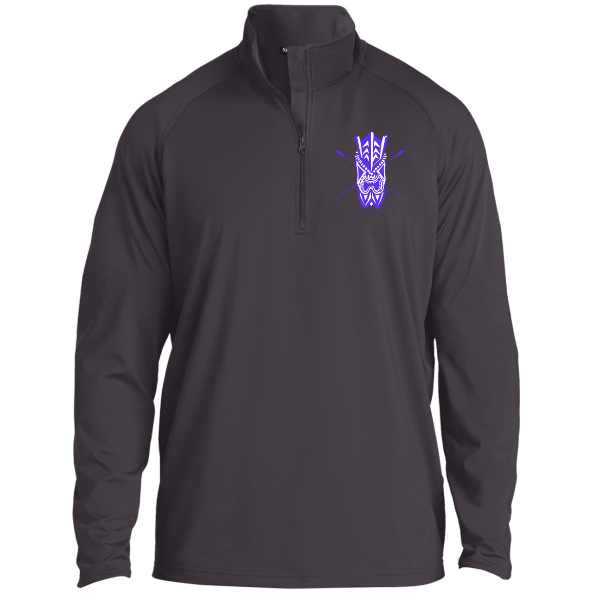 Tiki Spear 1/2 Zip Pullover - Purple