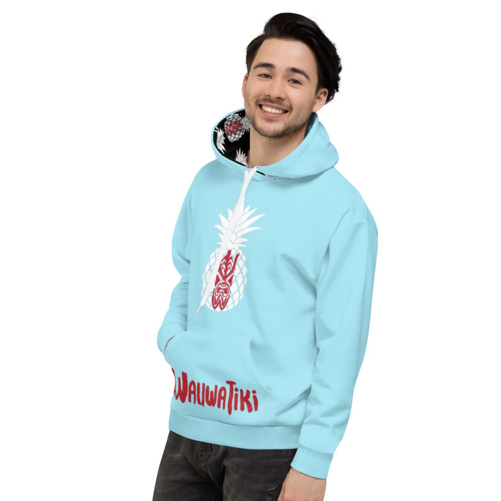 Blue Tiki Hoodie