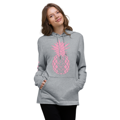 Tiki Pineapple Lightweight Hoodie - Pink