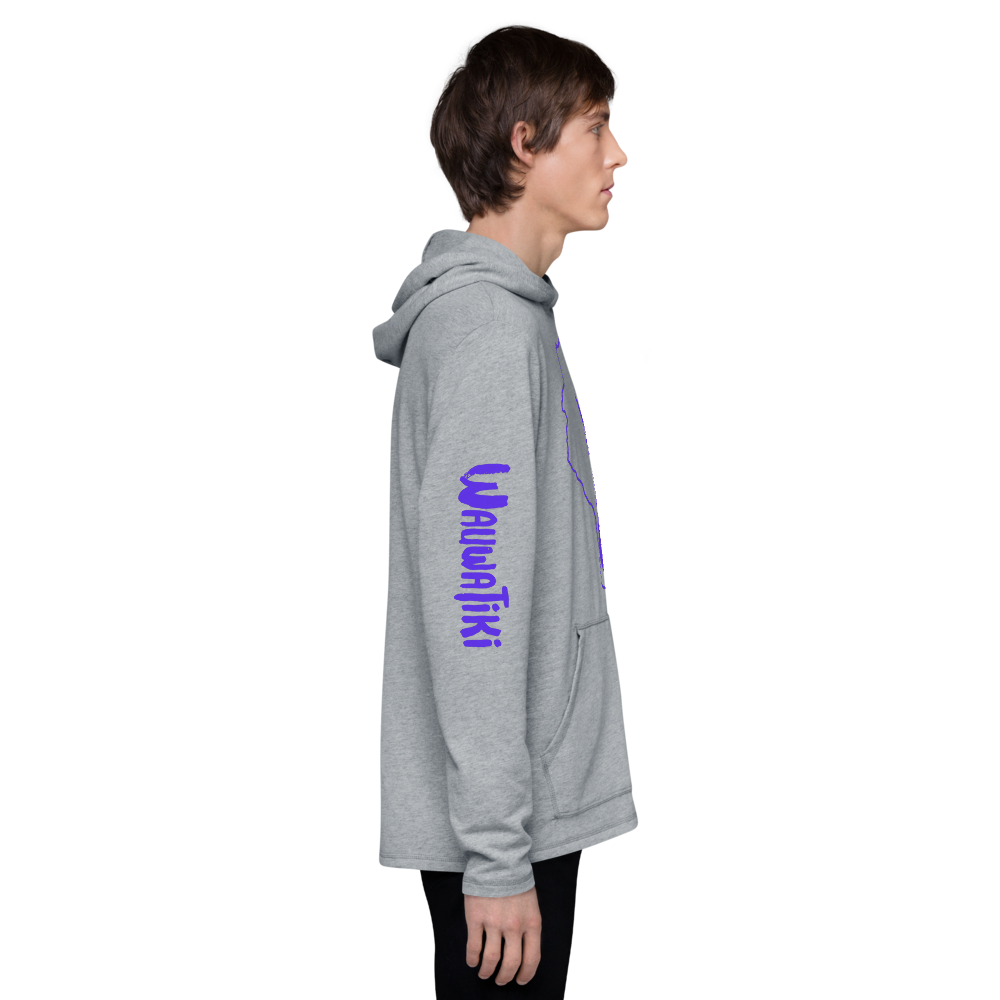 Purple Tiki Wisco Lightweight Hoodie